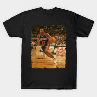 Isiah Thomas - Vintage Design Of Basketball T-Shirt